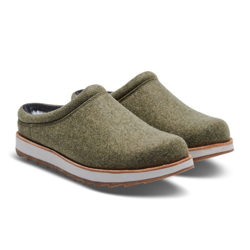 Sabots Merrell Juno Clog Wool Vert Olive Homme | K.N.KYIS